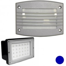Φωτιστικό Χωνευτό Ορθογώνιο LED 1.4W 230V Μπλέ φως Αλουμινίου Γκρί 9675 IP54